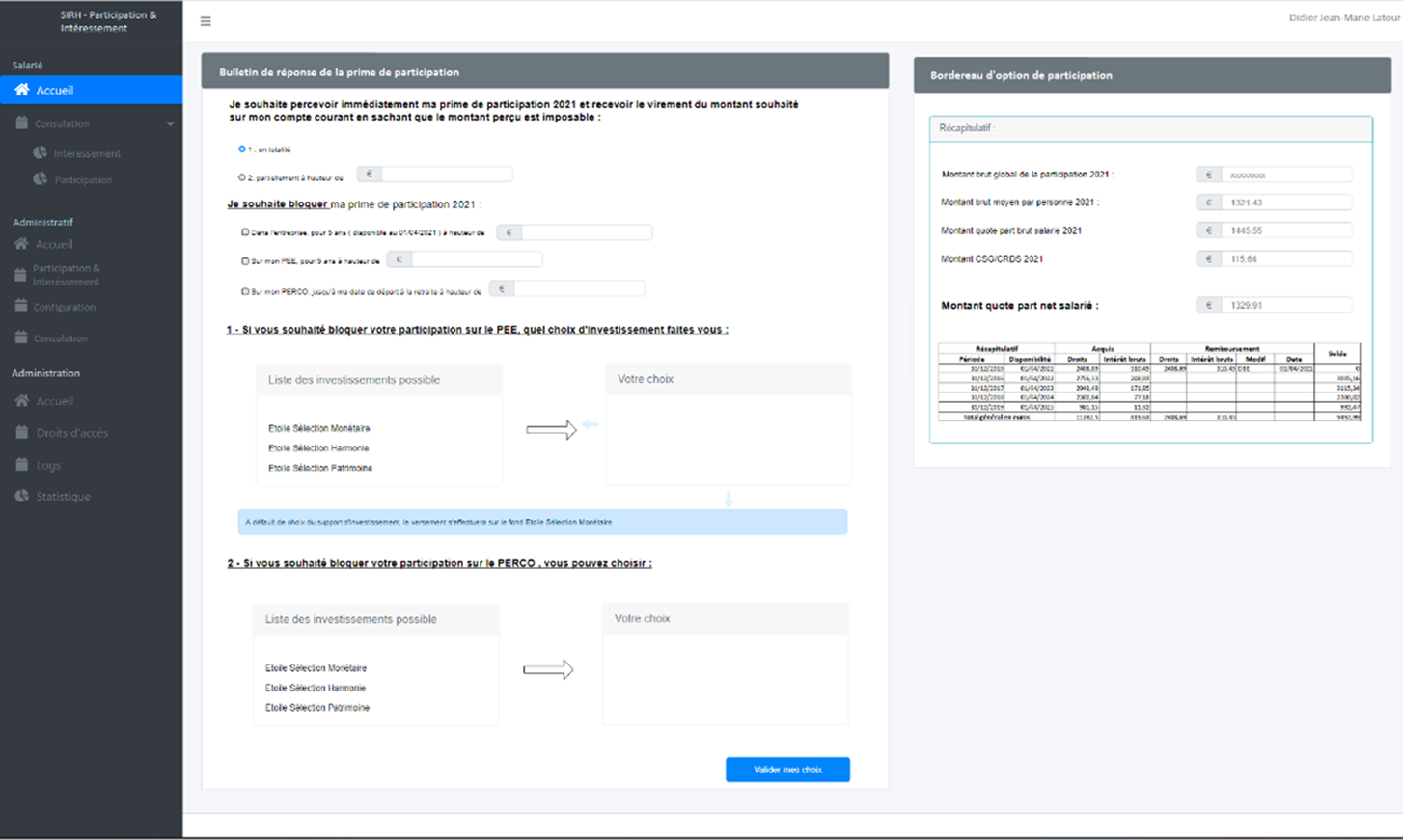 Participation intéressement 3